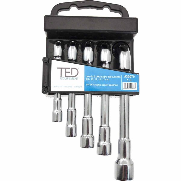 TED® 5-Piece Angled Open socket Spanner Set