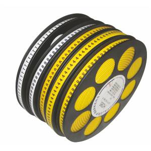 Collet Markers Black on Yellow - Letters