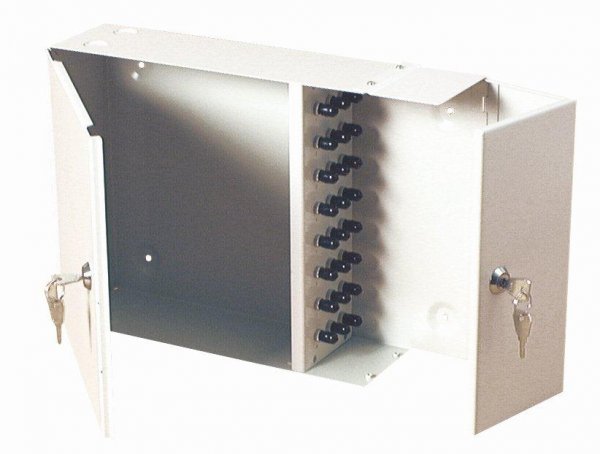 Fibre Optic Wall Mounted Double Door Patch Box