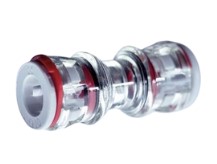 Microduct Connector Straight Clear - 12/8mm