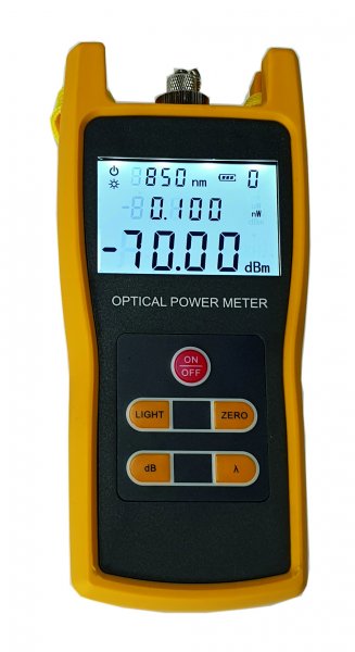 Optical Power Meter (-70 to +6dBm) FC/SC/ST Adaptors