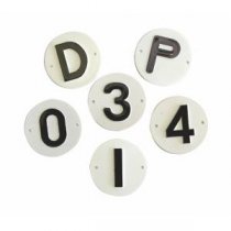 Pole Plastic Letters 'Y' - Bag of 100