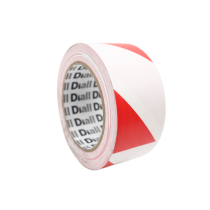 Tape Hazard Warning Red/White - 50mm x 33m