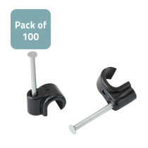 Cable Clips 11B 5.0mm Black - Pack of 100