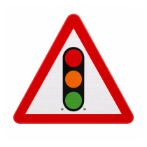 Cone Sign 'Traffic Lights'