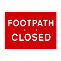 Cone Sign ‘Footpath Closed’ – 600 × 450mm