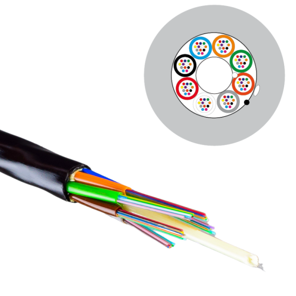 Blown Cable HD G657A1 48F SM 200um 12F Tube (OQM 2km)