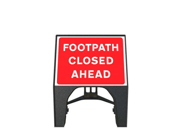 Sign Plastic 600 x 450 Footpath Closed Ahead (Q Sign)