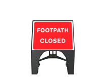 Sign Plastic 600 x 450 Footpath Closed (Q Sign)