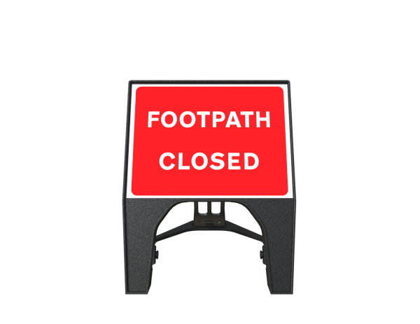 Sign Plastic 600 x 450 Footpath Closed (Q Sign)