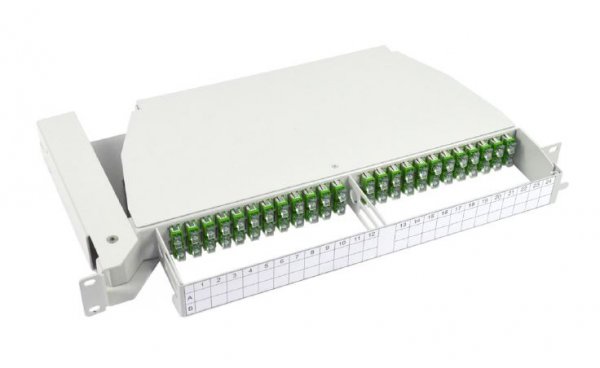 Pivoting Patch Panel 19" 1U 24FO SC/APC G.657A2