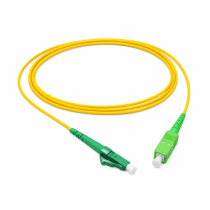 Telenco Patchcord – Yellow – Simplex – LC/APC to SC/APC – G.657A2 – 2.0mm – 2m