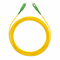 Telenco Patchcord – Yellow – Simplex – SC/APC to SC/APC – G.657A2 – 2.0mm – 1m