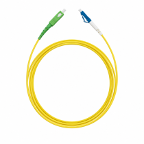 Telenco Patchcord – Yellow – Simplex – LC/UPC to SC/APC – G.657A2 – 2.0mm – 5m