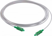 Reinforced subscriber optical cord SX SC/APC-SC/APC G.657A2 Ø 3.0mm White Lg 2m
