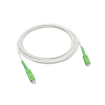 Telenco Reinforced White Subscriber Optical Patchcord SX SC/APC-SC/APC G.657A2 Ø3mm - 5m