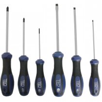 Set of 6 TED Screwdrivers - 3 Flats & 3 Phillips