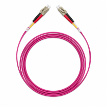 Telenco Patchcord – Magenta – Duplex – LC/UPC to LC/UPC – OM4 – 2.0mm – 2m