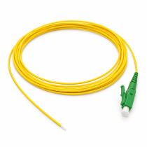 Telenco Pigtail – Yellow – Simplex – LC/APC – G.657A2 – 900µm – 1m