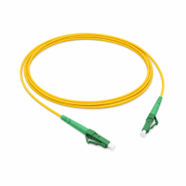 Telenco Patchcord – Yellow – Simplex LC/APC to LC/APC – G.657A2 – 2.0mm – 1m
