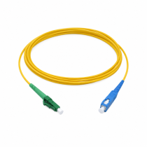 Telenco Patchcord – Yellow – Simplex – LC/APC to SC/UPC – G.657A2 – 2.0mm – 2m
