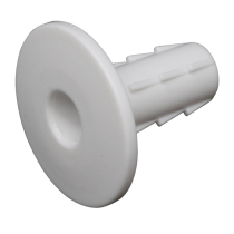 Plastic Hole Tidy White - Pack of 100