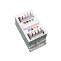 Excel Cat6 (UTP) Unscreened RJ45 Euro Module - White