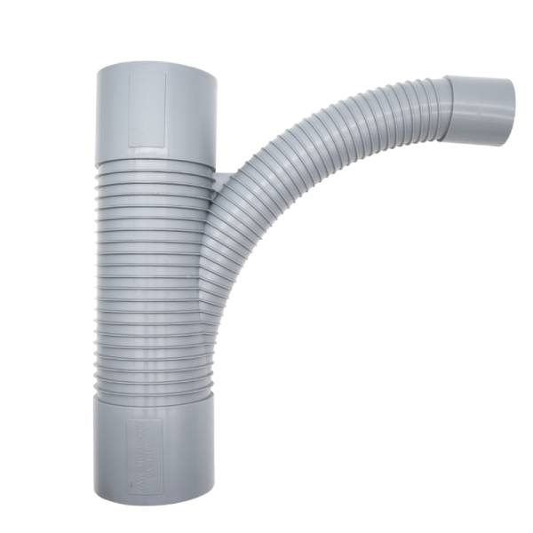 Duct PVC Swept 'T' 54/56 (96.5 - 54mm) - Grey