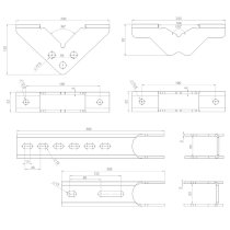 MAFI Vertical Tower Leg Offset 3611