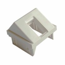 Inclined 45x45 1-port RJ45 Patch Panel White for UPTEC base
