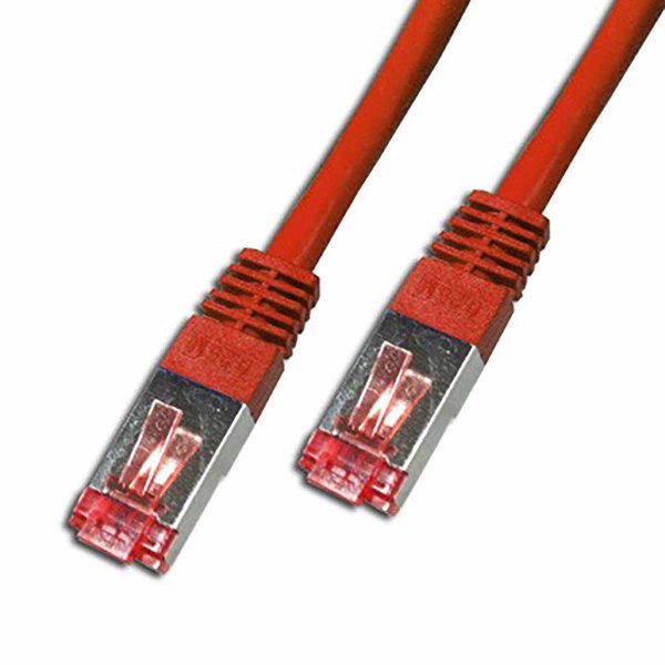 CAT6 SSTP AWG26 LSZH red 1m RJ45 Cord