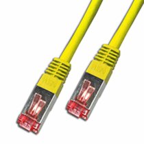 RJ45 CAT6 SSTP AWG26 LSZH yellow Cord 20m long