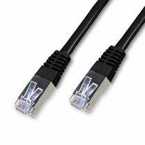 RJ45 CAT6 FTP Shielded Cable AWG26 Black Lg 0.25m