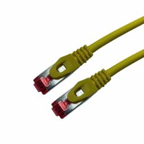 Yellow Snagless CAT6A SSTP LSZH RJ45 Cable with 0.20m Test Plug