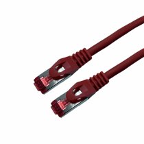 RJ45 CAT6A SSTP LSZH Red Snagless Cord with Test Plug Lg 50m