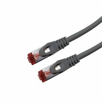 RJ45 CAT6A SSTP LSZH Gray Snagless Cord with 0.20m Test Plug