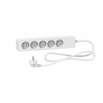 Power strip 2P+T 5 sockets white Lg 1.5m