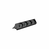 Surge protector power strip 4 outlets black Lg 1.2m