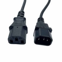PC Power Extension Cord C13 / C14 Black Lg 0.50m
