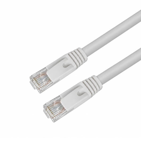 CAT6A Patchcord – UTP – RJ45 to RJ45 – AWG32 – LSZH – Flat – White – 2m