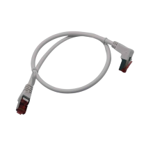 RJ45 CAT6A S/FTP Angled Cable AWG27 LSZH White - 3m