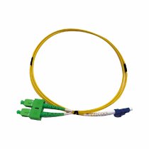 Duplex Single-mode G.657A2 SC/APC-LC/PC Fiber Optic Cord 15m
