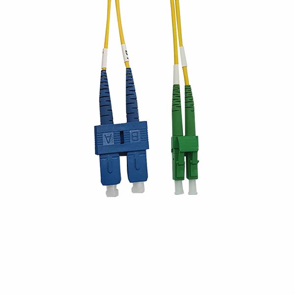 Duplex Single Mode G.657A2 LC / APC-SC / PC Fiber Cord 15m long