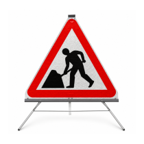Road Sign Men At Work - Roll up incl Tripod