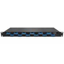 Sliding 19” Patch Panel 1U – 12 SC/UPC Duplex Multimode with 3 Through Connections
