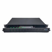 Sliding 19″ drawer 1U 12 SC DX G.657A2 equipped with 6 SCA DX adapters and 12 pigtails