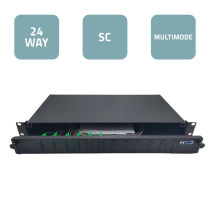 Sliding 19” Patch Panel 1U – 12 SC/APC Duplex G.657A2 with 6 SCA DX Adaptors & 12 Pigtails