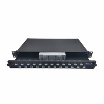 Sliding 19″ Drawer 1U 24 LCU DX Single-mode Equipped with 24 LCU DX Sleeves