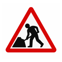 Cone Sign 'Men At Work Cone' - 750mm