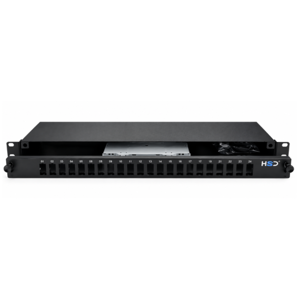 Sliding 19” Patch Panel 1U – 24 SC DX Empty